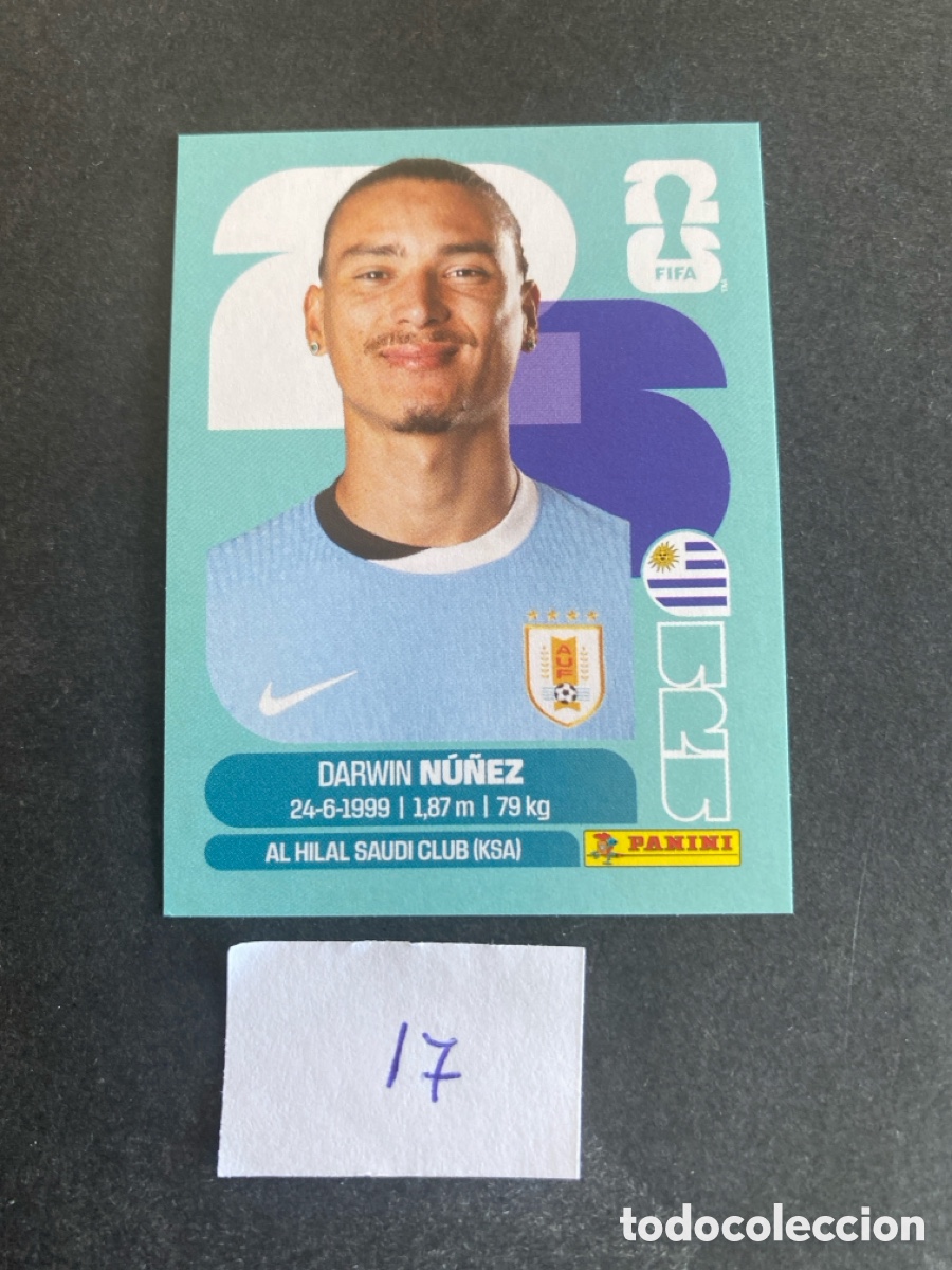 Cromos de F&uacute;tbol: Cromo Uruguay Mundial 2026 N* 17 nuevo