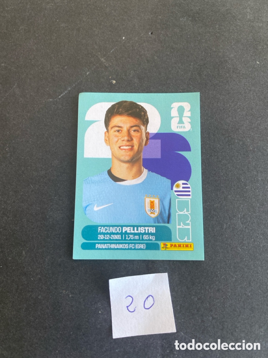 Cromos de F&uacute;tbol: Cromo Uruguay Mundial 2026 N* 20 nuevo