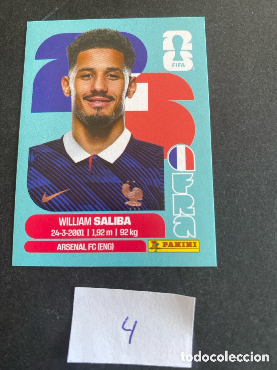 Cromos de F&uacute;tbol: Cromo Francia Mundial 2025 N* 4 nuevo