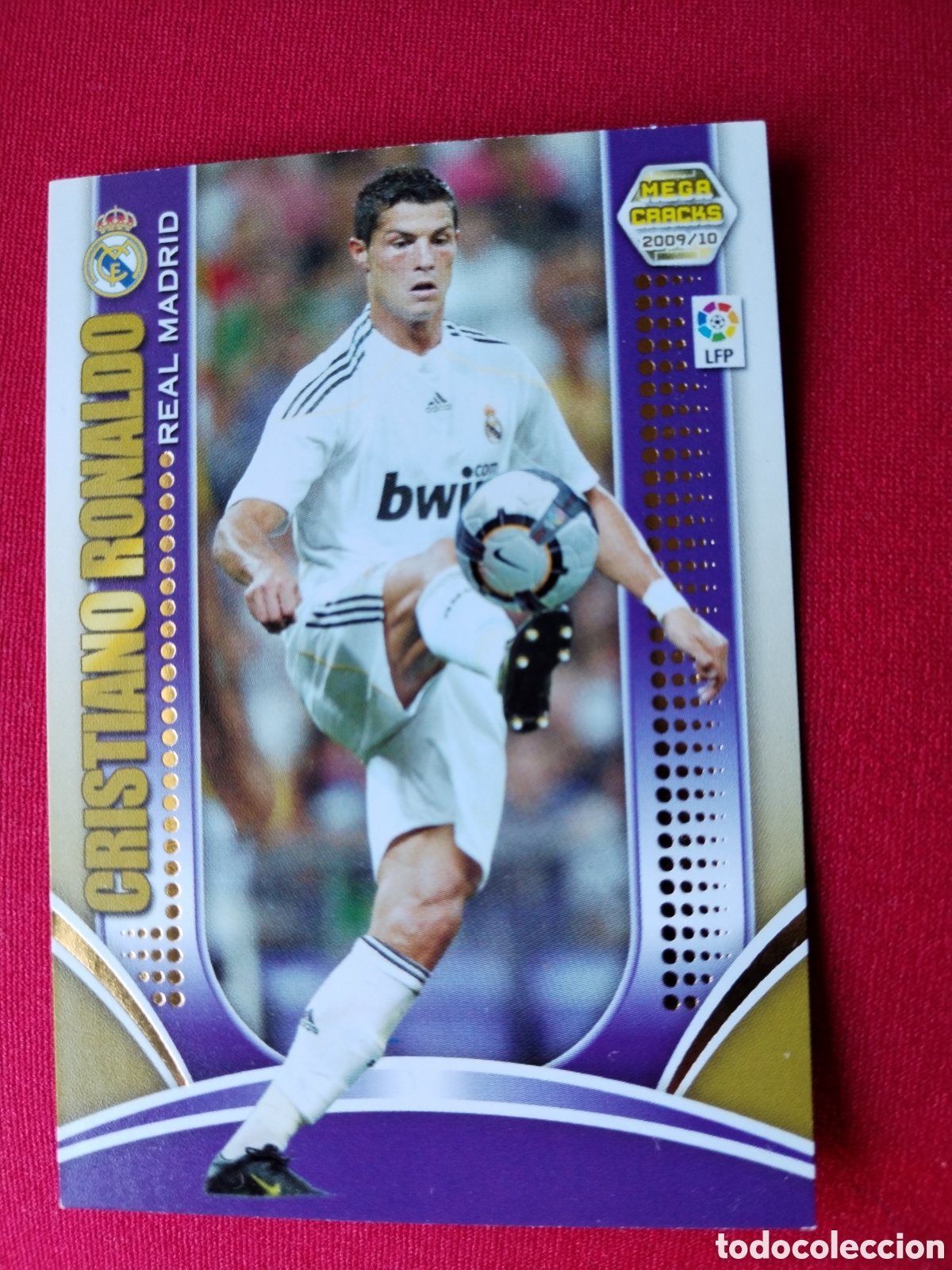 Cromos de F&uacute;tbol: Cristiano Ronaldo Megacrack 2009/10 Serie Oro