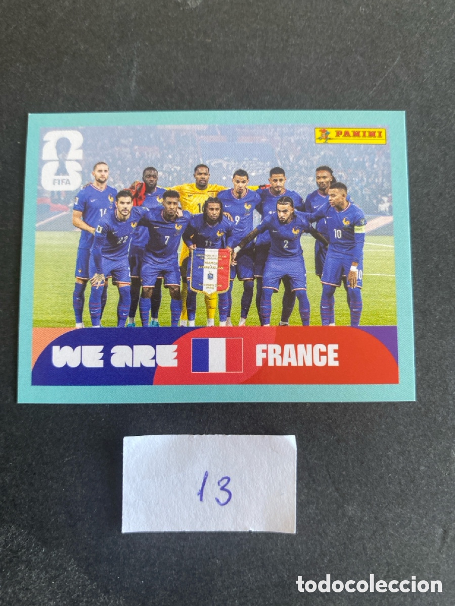 Cromos de F&uacute;tbol: Cromo Francia Mundial 2026 N* 13 nuevo