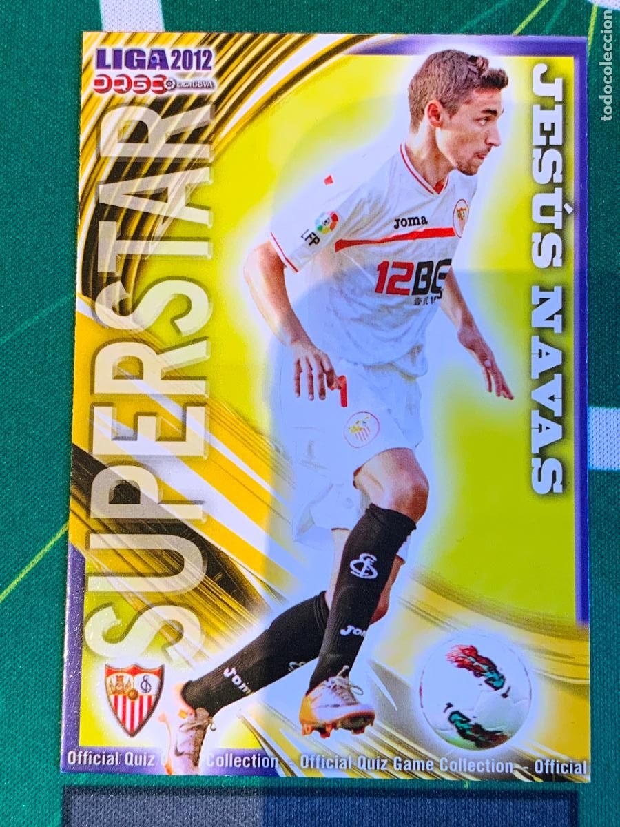 Figurine di Calcio: 131 Jes&uacute;s Navas Sevilla Superstar FICHAS LIGA MUNDICROMO 2011 2012 11 12