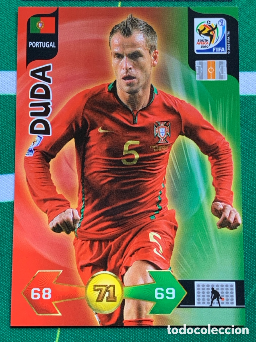 Figurine di Calcio: 284 Duda Portugal Base card ADRENALYN XL MUNDIAL SOUTH AFRICA 2010 FIFA WORLD CUP PANINI