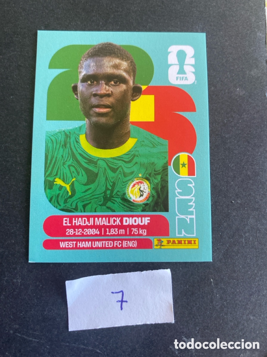 Figurine di Calcio: Cromo Senegal Mundial 2026 N* 7 nuevo
