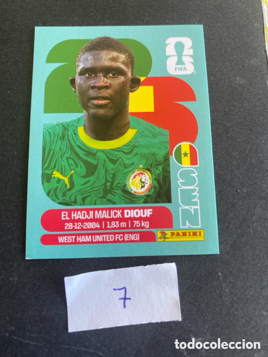 Figurine di Calcio: Cromo Senegal Mundial 2026 N* 7 nuevo