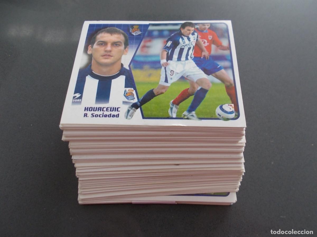 Cromos de F&uacute;tbol: LOTE 154 CROMOS ESTE 05-06 TODOS DIFERENTES SIN PEGAR 13 BAJAS 4 COLOCAS 7 FICHAJES