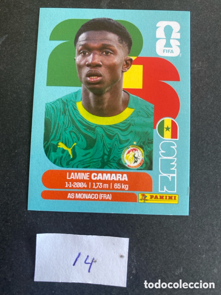 Cromos de F&uacute;tbol: Cromo Senegal Mundial 2026 N* 14 nuevo