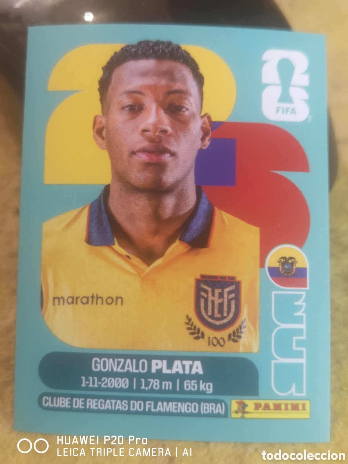 Cromos de F&uacute;tbol: FIFA WORLD CUP MUNDIAL 2026 GONZALO PLATA - ECU 16