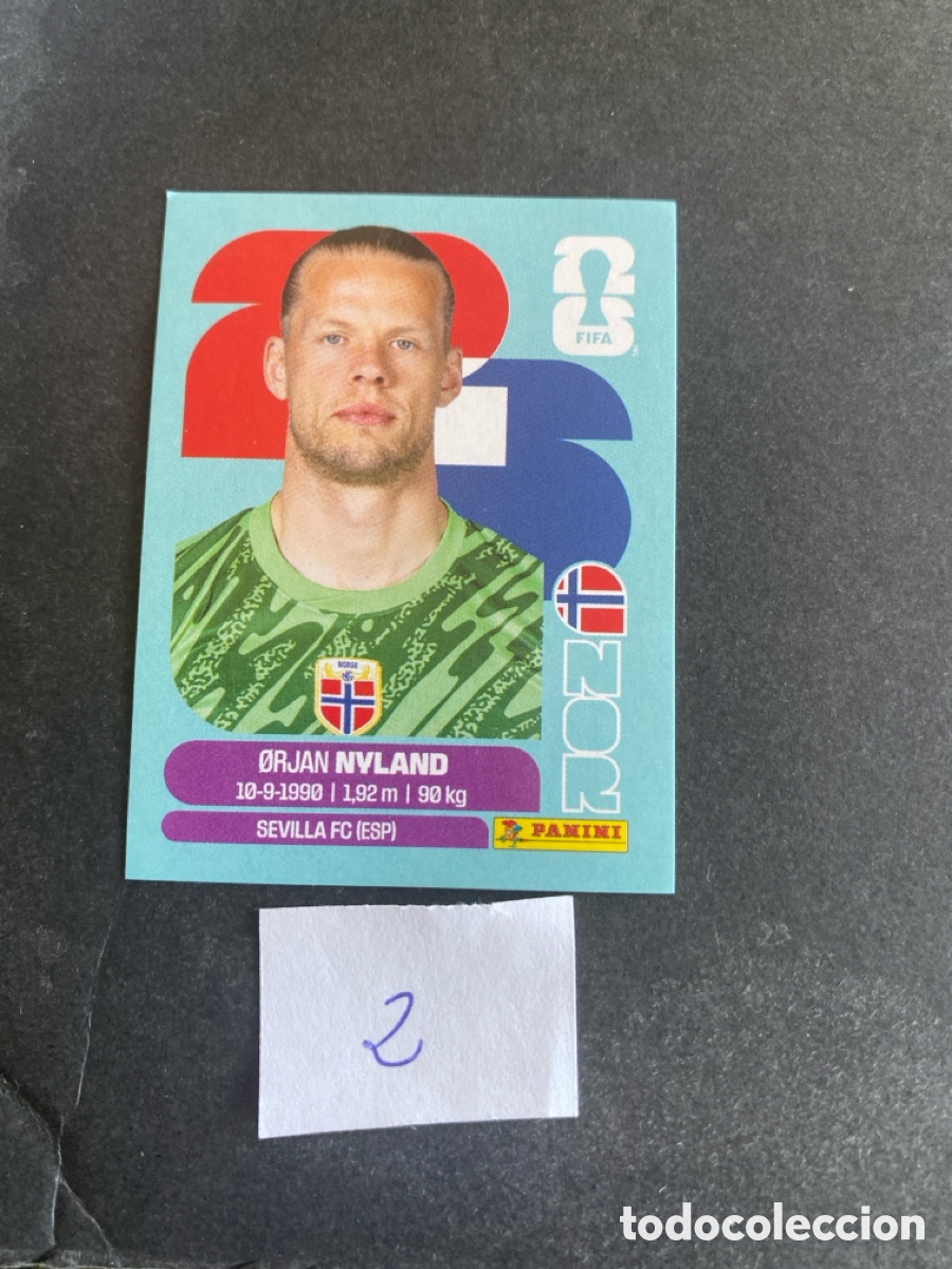 Cromos de F&uacute;tbol: Cromo Noruega Mundial 2026 N* 2 nuevo