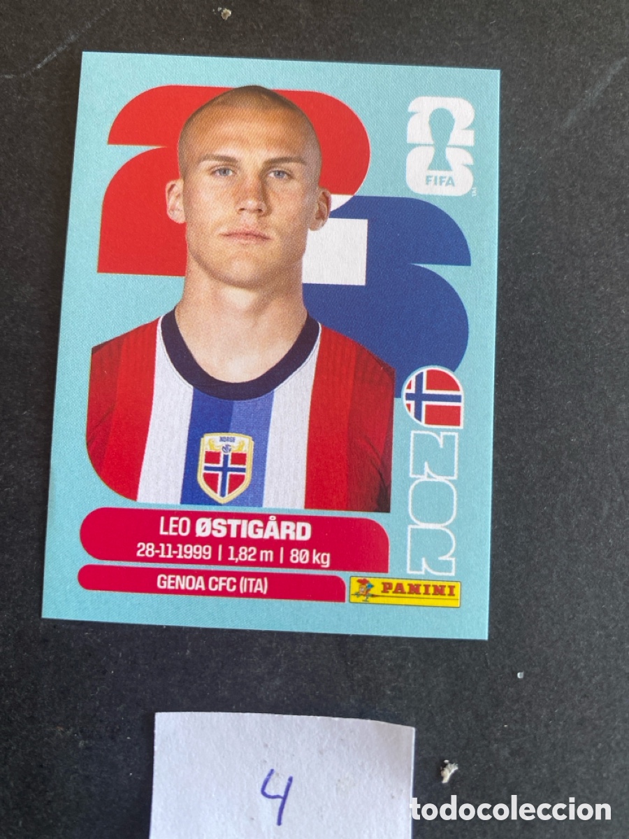 Cromos de F&uacute;tbol: Cromo Noruega Mundial 2026 N* 4 nuevo
