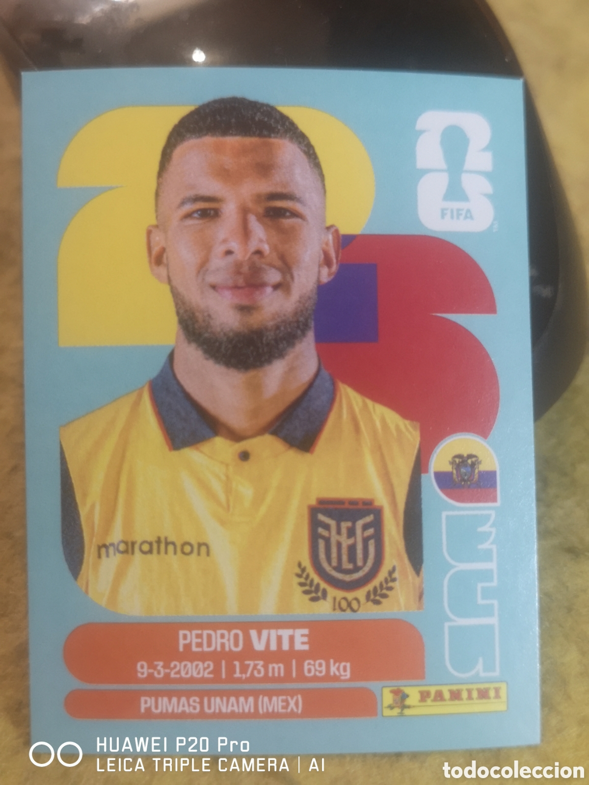 Cartes &agrave; collectionner de Football: FIFA WORLD CUP MUNDIAL 2026 PEDRO VITE - ECU 12