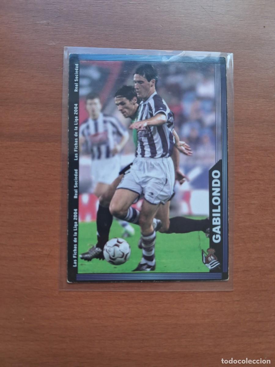 Cromos de F&uacute;tbol: Fichas de la Liga de Mundicromo 2003 2004 03 04 Real Sociedad 42 Gabilondo