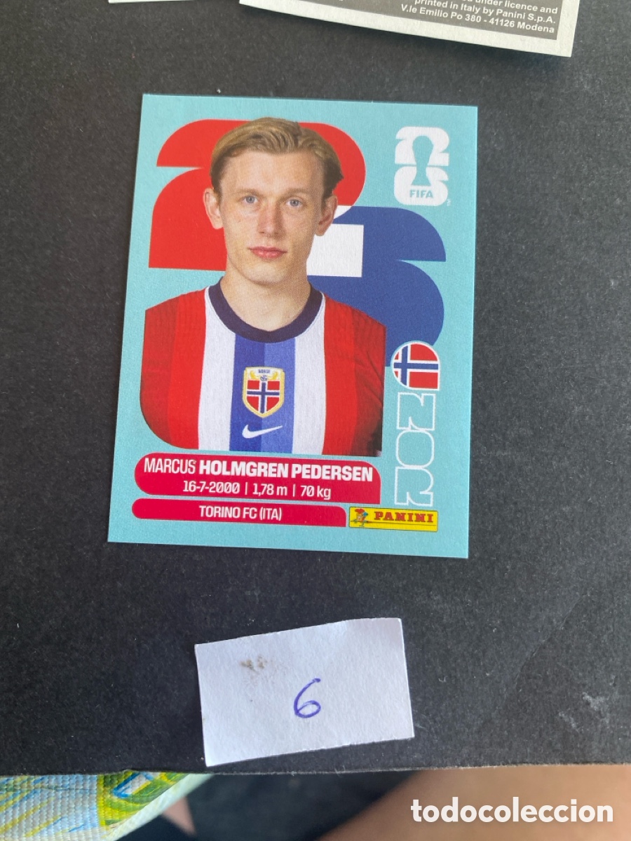 Cromos de F&uacute;tbol: Cromo Noruega Mundial 2026 N* 6 nuevo