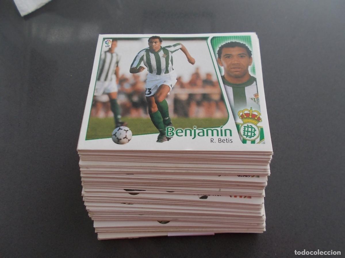 Cromos de F&uacute;tbol: LOTE 150 CROMOS ESTE 04-05 TODOS DIFERENTES SIN PEGAR 15 BAJAS, 7 FICHAJES