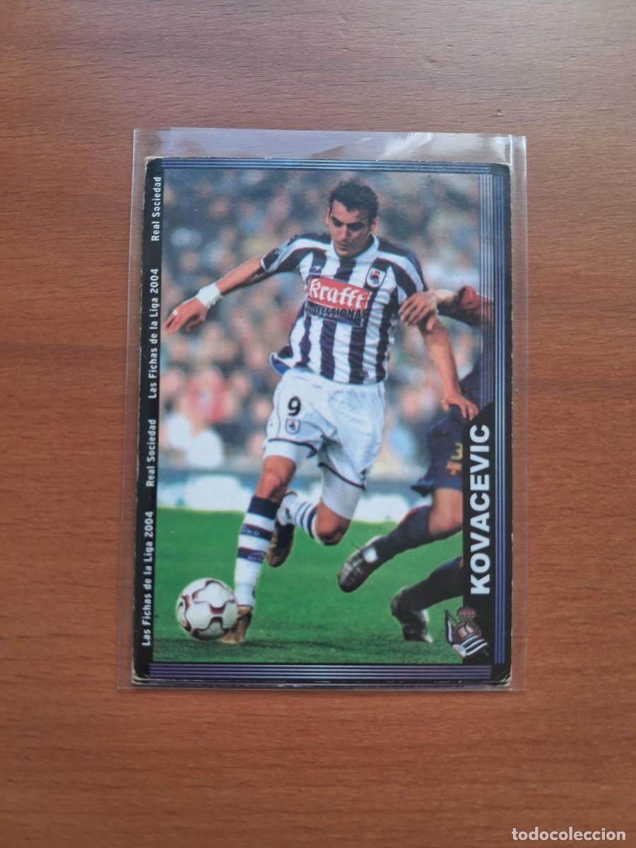 Cromos de F&uacute;tbol: Fichas de la Liga de Mundicromo 2003 2004 03 04 Real Sociedad 44 Kovacevic