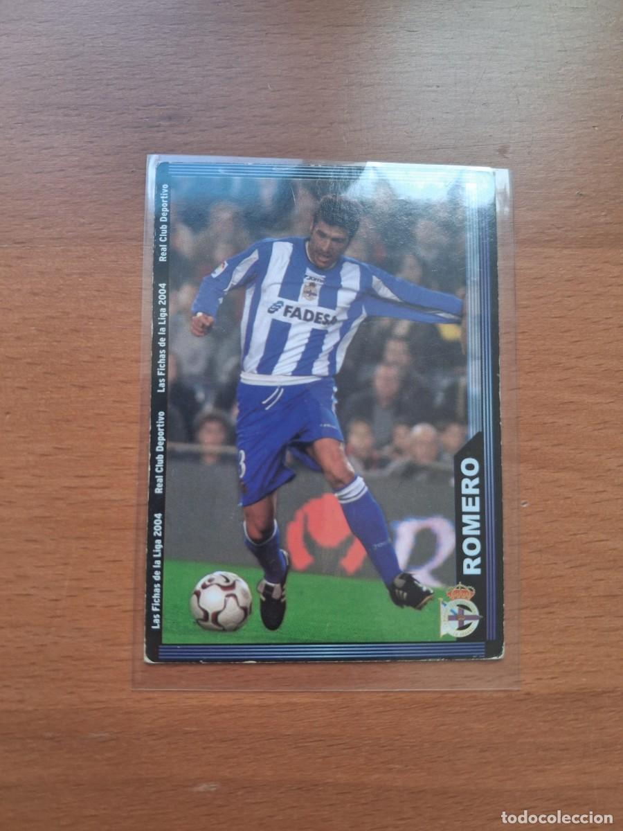 Cromos de F&uacute;tbol: Fichas de la Liga de Mundicromo 2003 2004 03 04 RC Deportivo de la Coru&ntilde;a 66 Romero