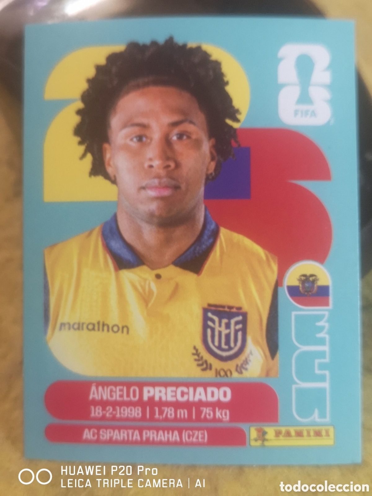 Football Stickers: FIFA WORLD CUP MUNDIAL 2026 ANGELO PRECIADO - ECU 7