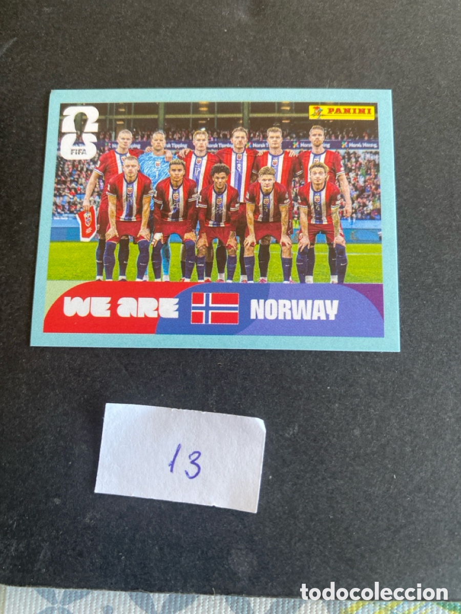 Cromos de F&uacute;tbol: Cromo Noruega Mundial 2026 N* 13 nuevo