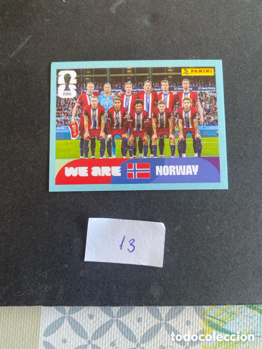 Cromos de F&uacute;tbol: Cromo Noruega Mundial 2026 N* 13 nuevo