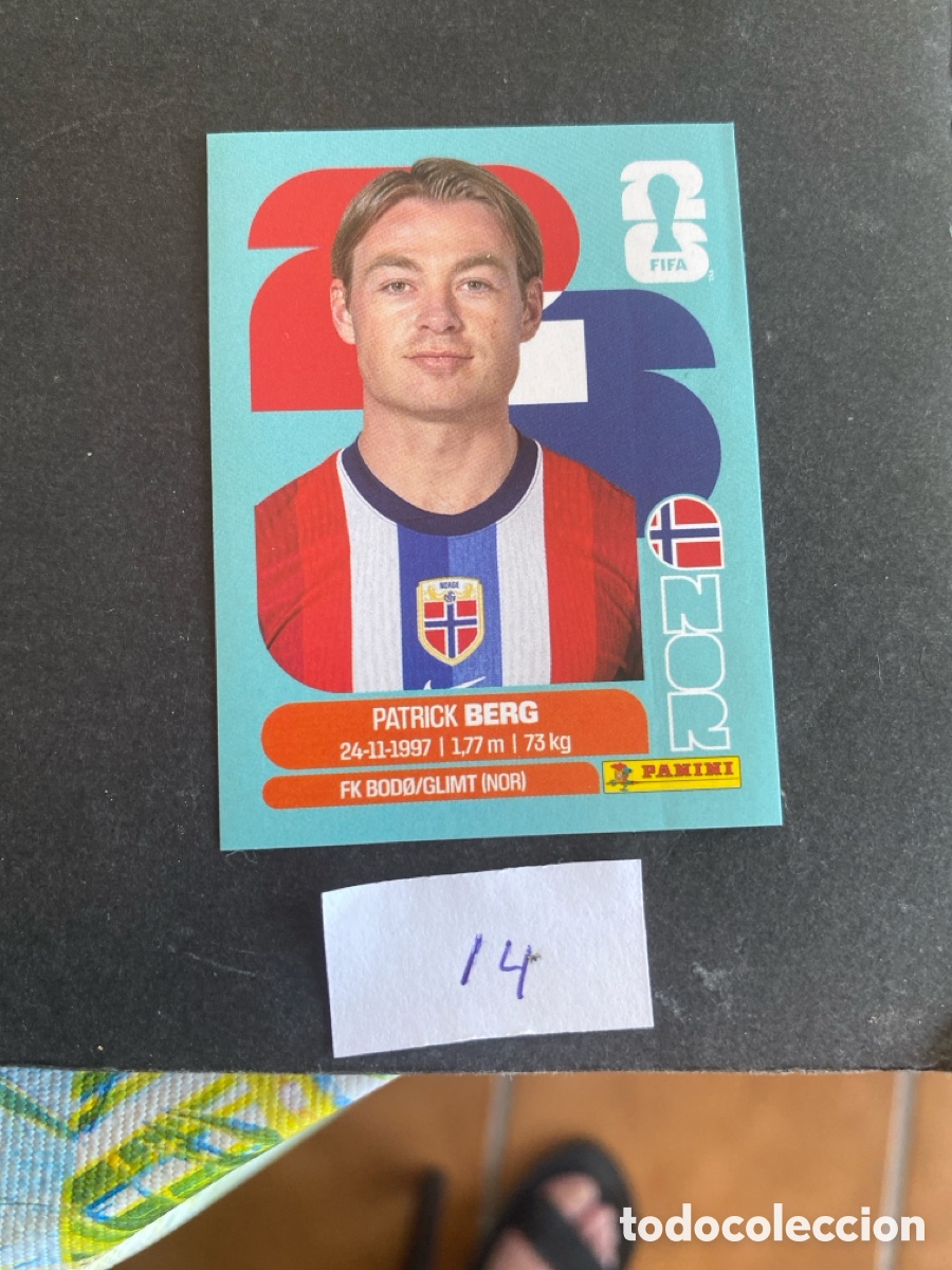 Cromos de F&uacute;tbol: Cromo Noruega Mundial 2026 N* 14 nuevo