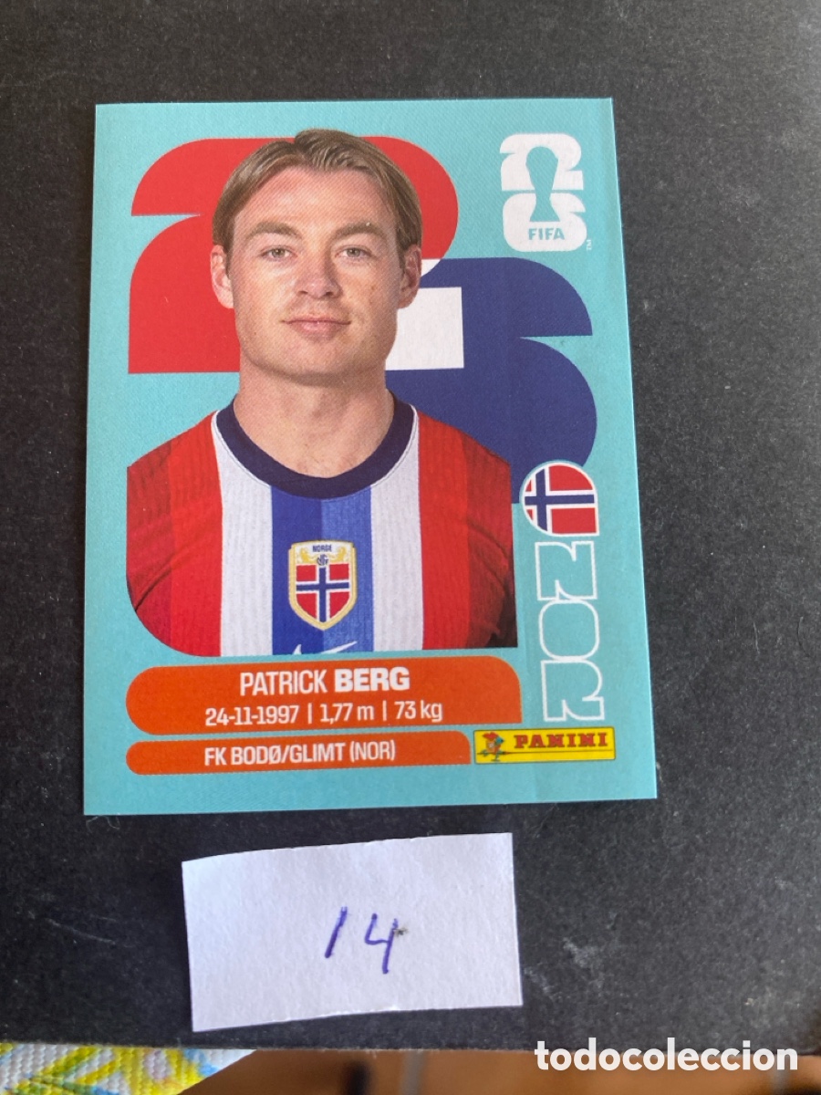 Cromos de F&uacute;tbol: Cromo Noruega Mundial 2026 N* 14 nuevo