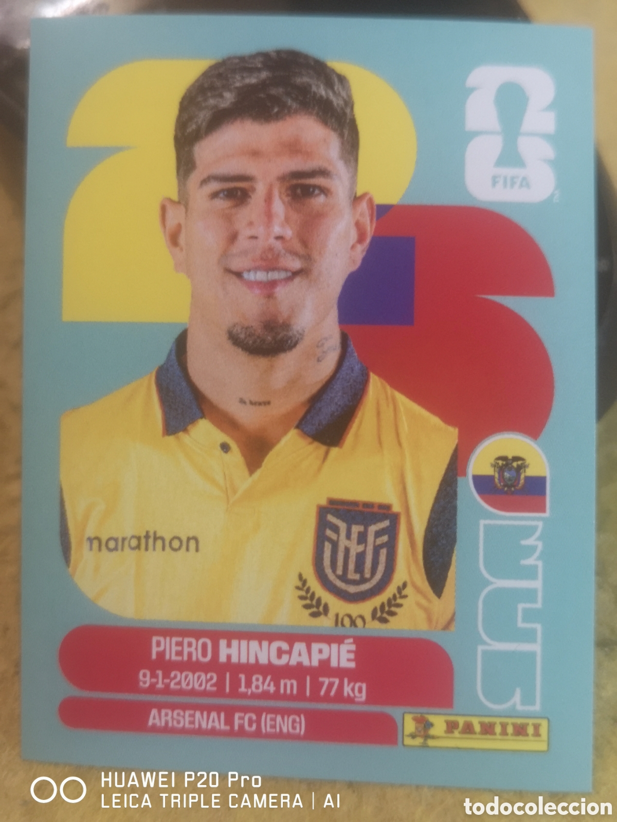 Cromos de F&uacute;tbol: FIFA WORLD CUP MUNDIAL 2026 HINCAPIE - ECU 4