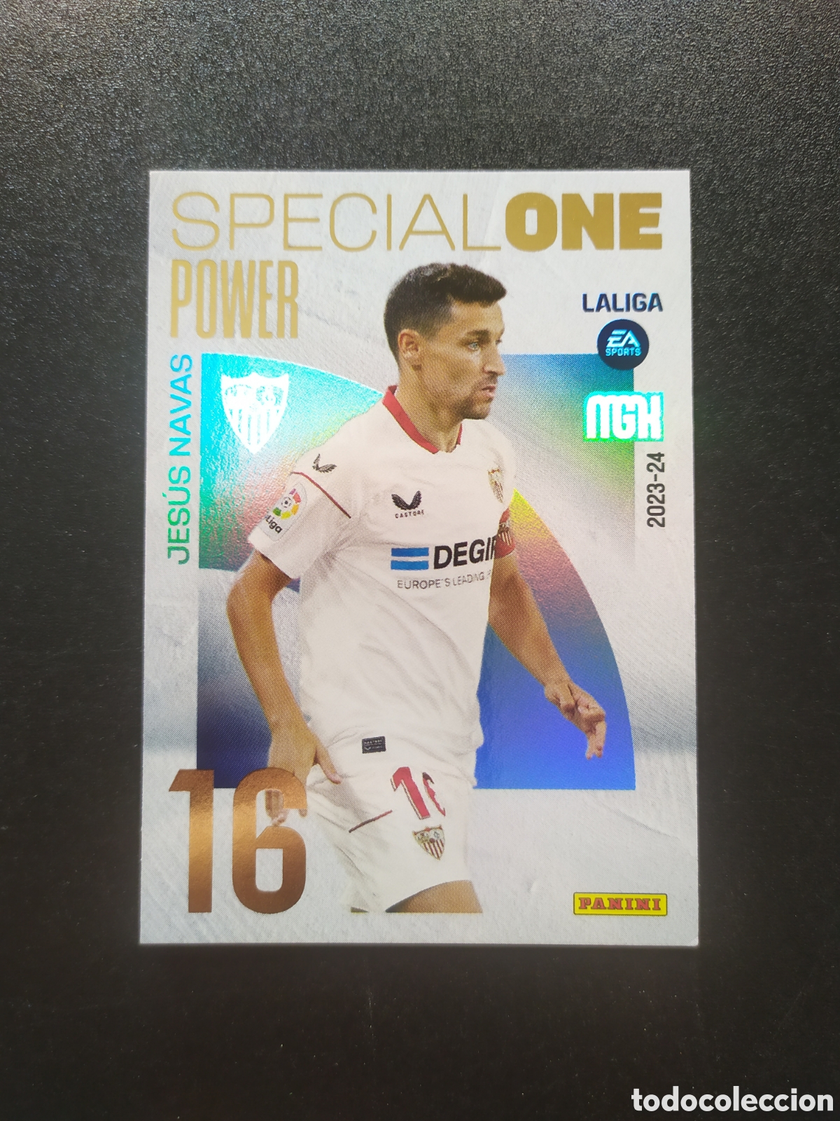 Cromos de F&uacute;tbol: Megacracks 2023 2024 23 24 panini Jes&uacute;s Navas special one power n&deg; P394 P 394 Sevilla