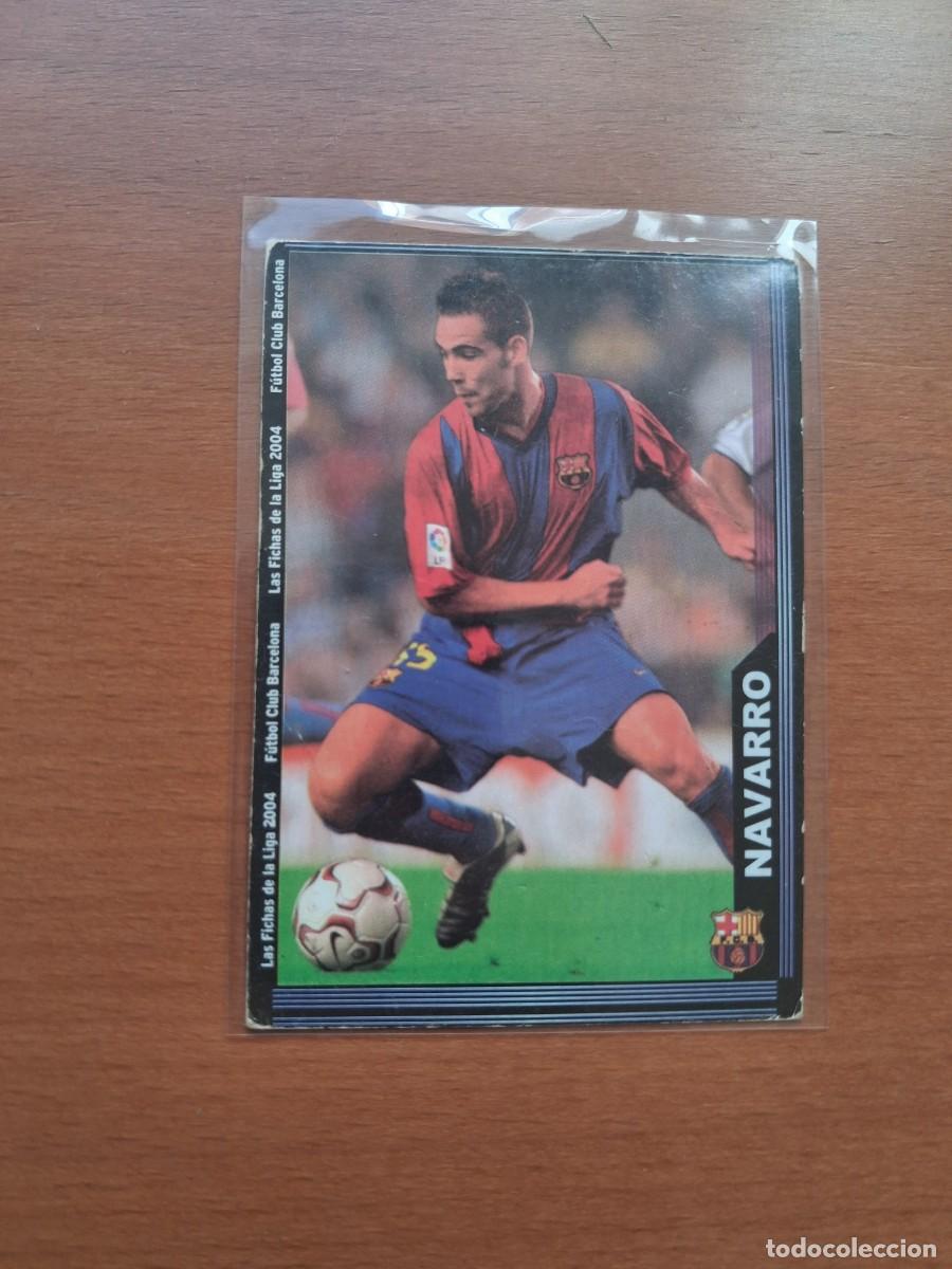 Cromos de F&uacute;tbol: Fichas de la Liga de Mundicromo 2003 2004 03 04 FC Barcelona 144 Navarro