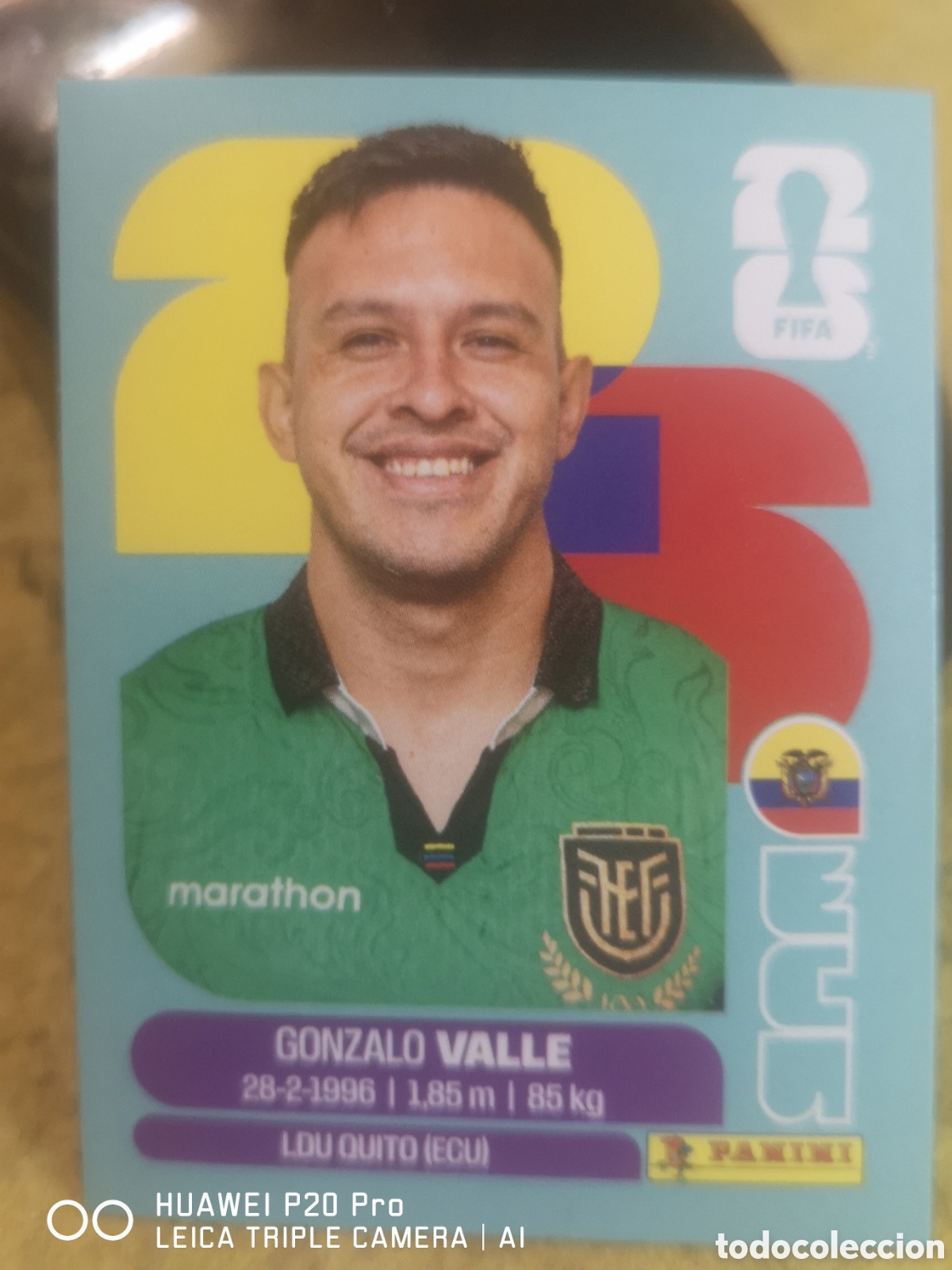 Cromos de F&uacute;tbol: FIFA WORLD CUP MUNDIAL 2026 GONZALO VALLE - ECU 3