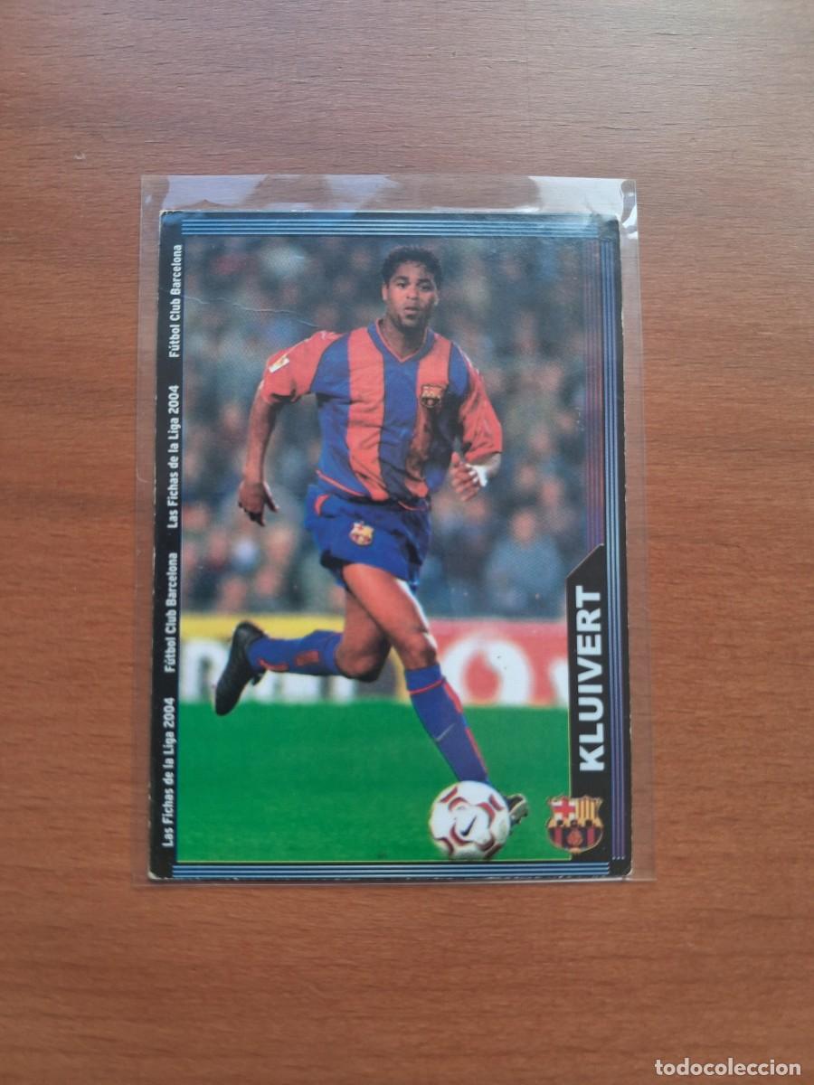 Cromos de F&uacute;tbol: Fichas de la Liga de Mundicromo 2003 2004 03 04 FC Barcelona 157 Kluivert