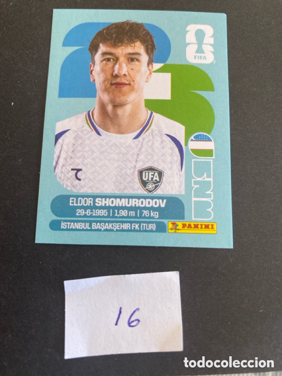 Cromos de F&uacute;tbol: Cromo Uzbekist&aacute;n Mundial 2026 N* 16 nuevo