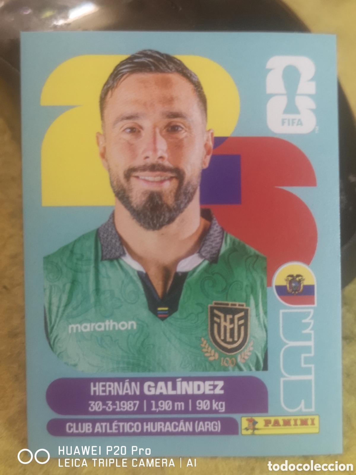 Cromos de F&uacute;tbol: FIFA WORLD CUP MUNDIAL 2026 HERNAN GALINDEZ - ECU 2