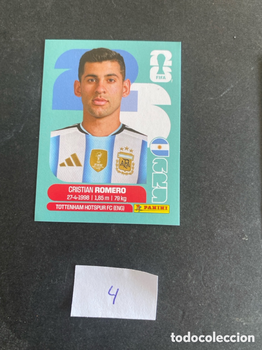 Cromos de F&uacute;tbol: Cromo Argentina Mundial 2026 N* 4 nuevo