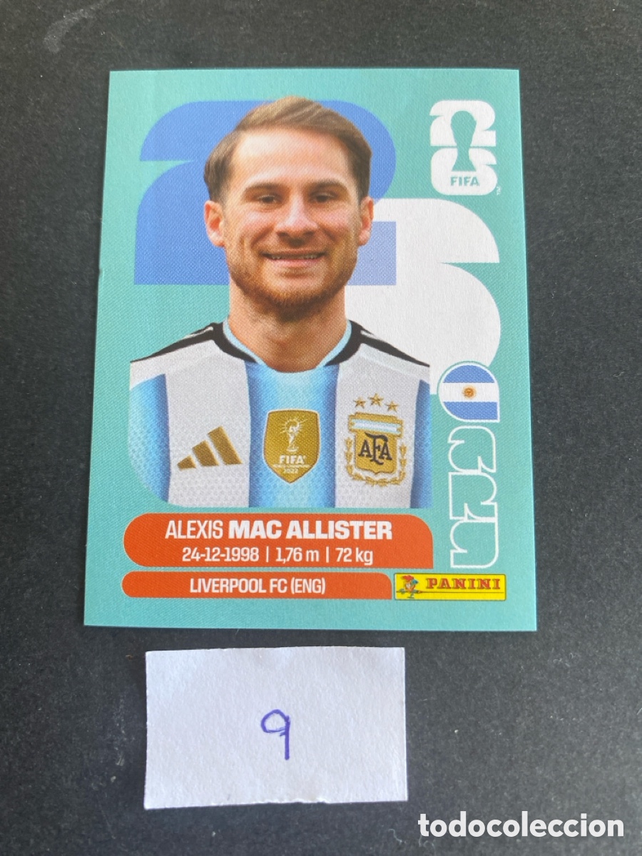 Cromos de F&uacute;tbol: Cromo Argentina Mundial 2026 N* 9 nuevo