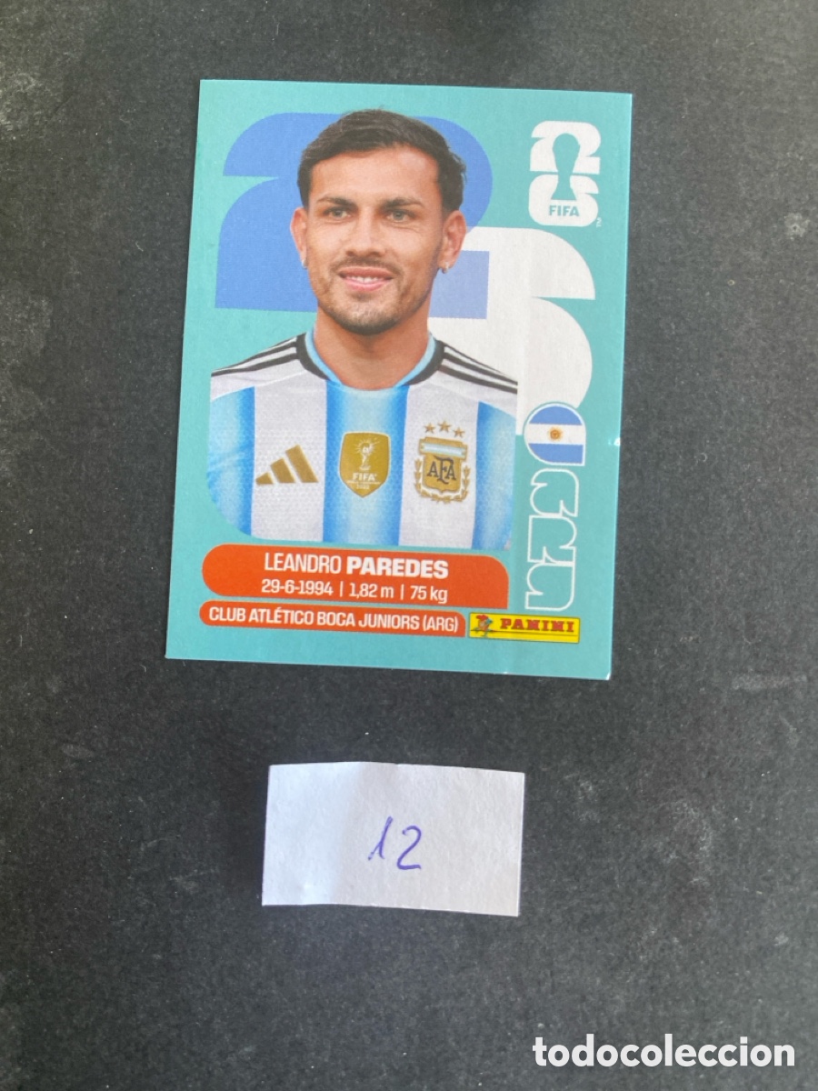 Cartes &agrave; collectionner de Football: Cromo Argentina Mundial 2026 N* 12 nuevo