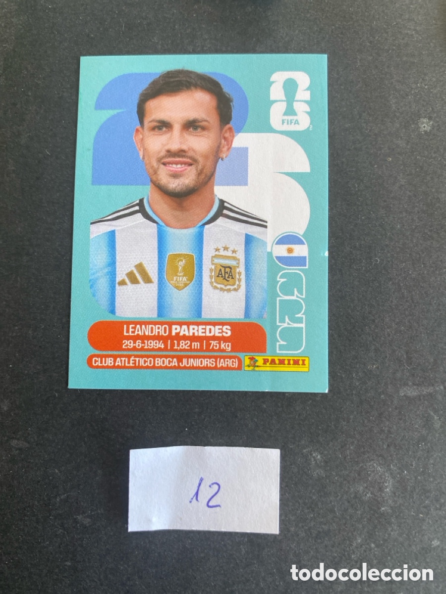 Cartes &agrave; collectionner de Football: Cromo Argentina Mundial 2026 N* 12 nuevo
