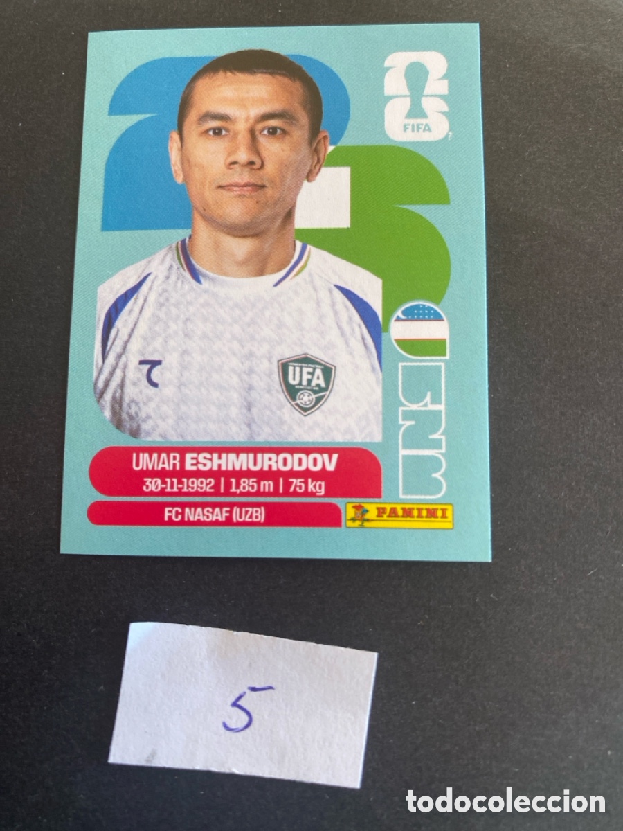 Cromos de Futebol: Cromo Uzbekist&aacute;n Mundial 2026 N* 5 nuevo