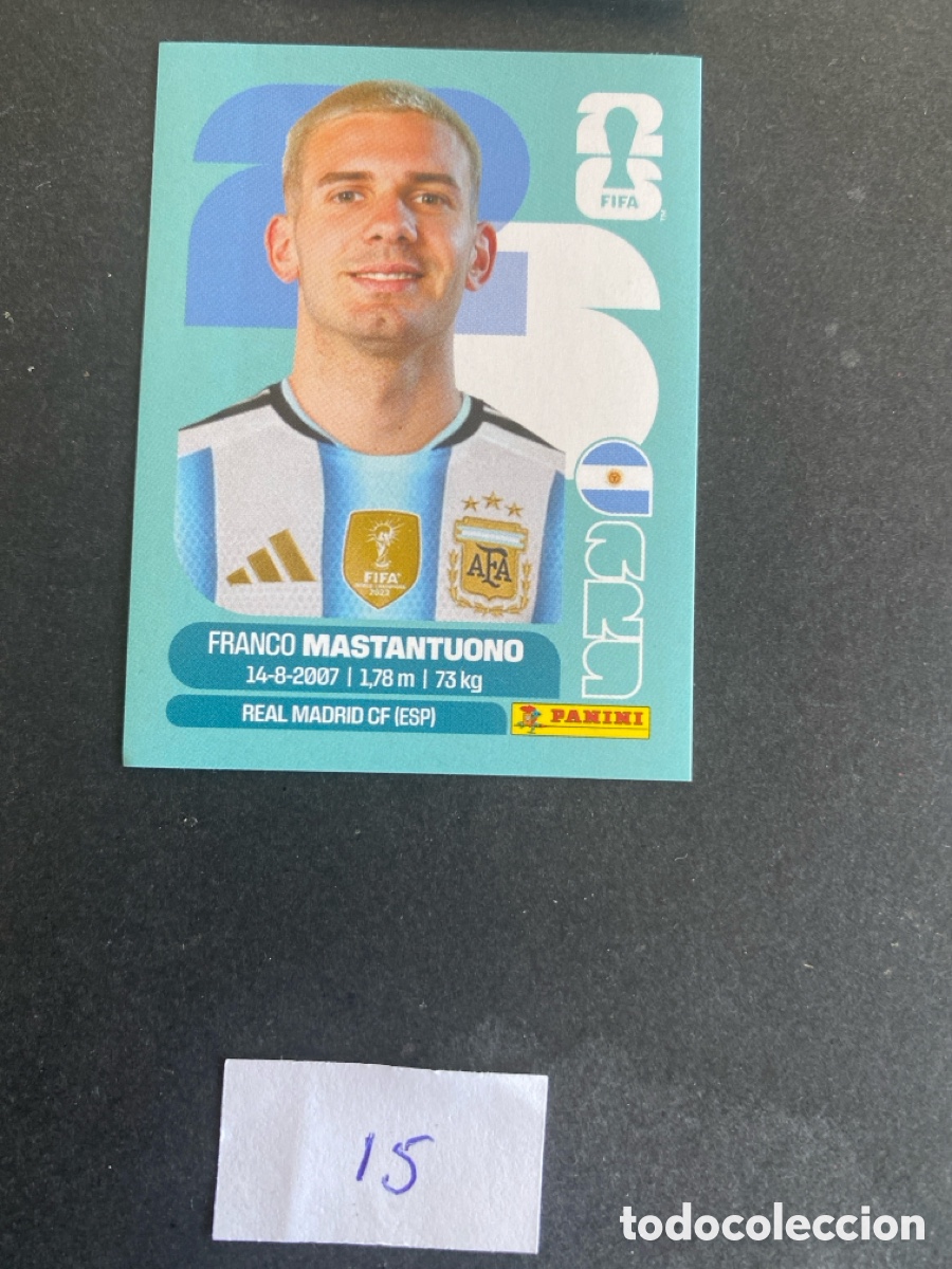 Cromos de Futebol: Cromo Argentina Mundial 2026 N* 15 nuevo