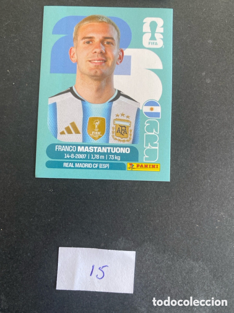 Cromos de Futebol: Cromo Argentina Mundial 2026 N* 15 nuevo