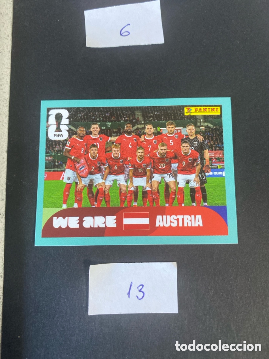 Cromos de Futebol: Cromo Austria Mundial 2026 N* 13 nuevo