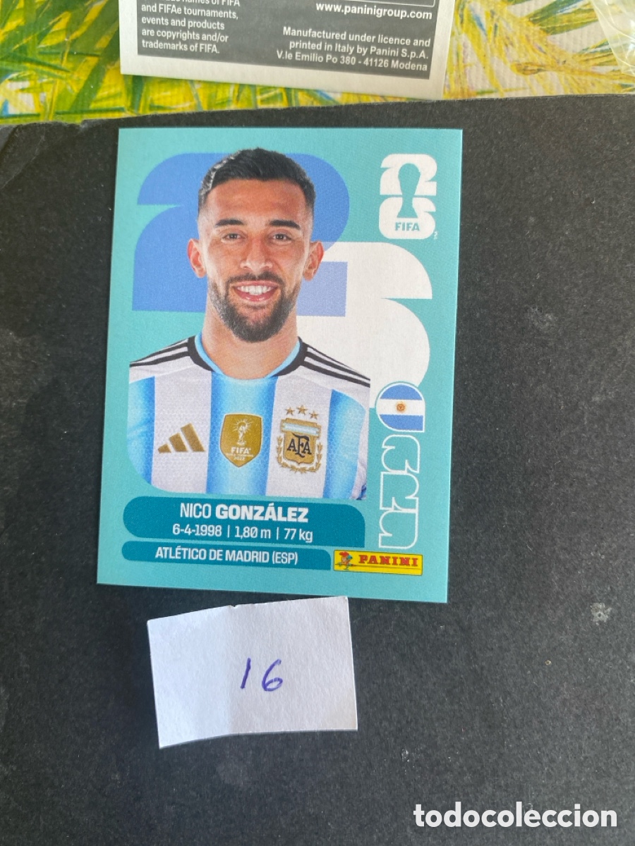 Cromos de F&uacute;tbol: Cromo Argentina Mundial 2026 N* 16 nuevo
