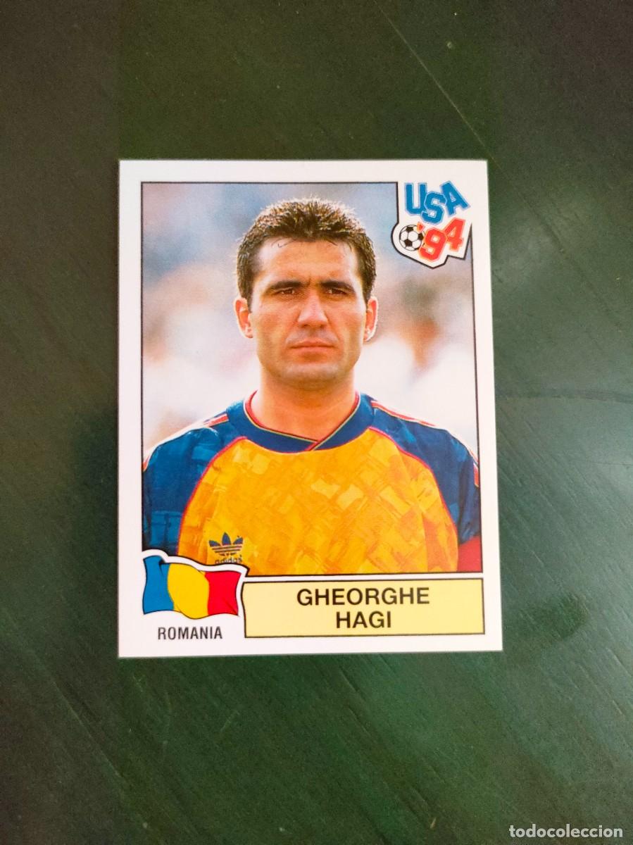 Cromos de F&uacute;tbol: Gheorghe Hagi Rumania n&ordm; 85 Mundial USA94 Panini Nunca pegado