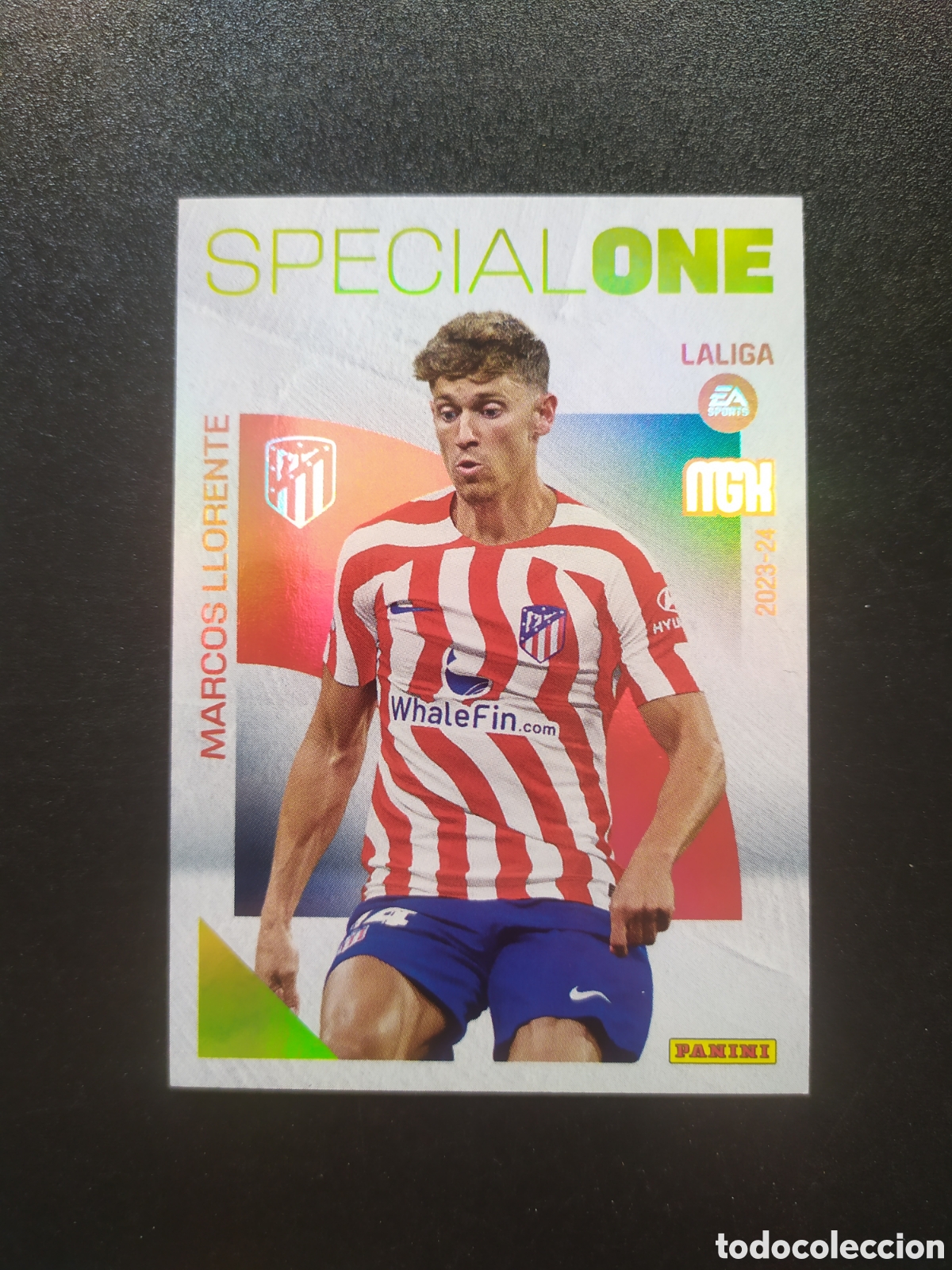 Cromos de F&uacute;tbol: Megacracks 2023 2024 23 24 panini Marcos Llorente special one n&deg; 398 Atl&eacute;tico Madrid