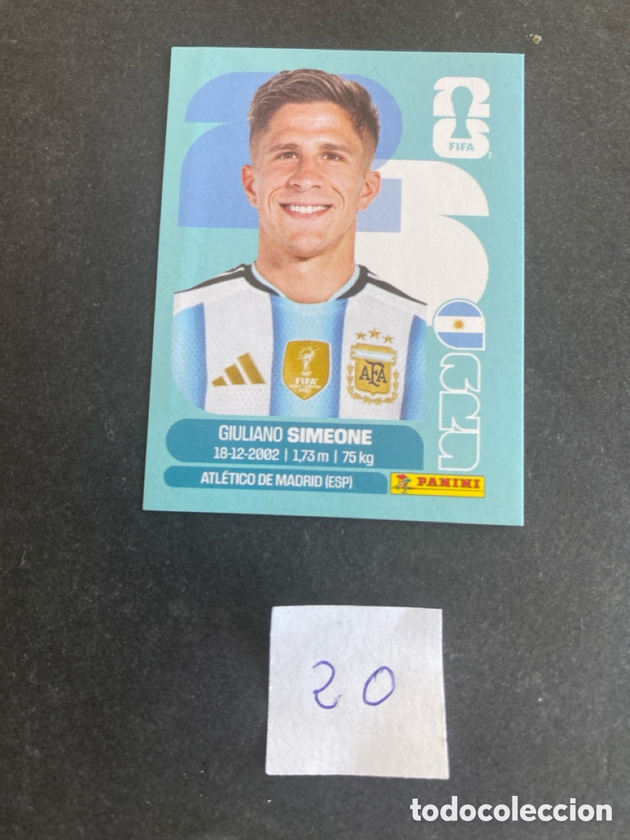 Cartes &agrave; collectionner de Football: Cromo Argentina Mundial 2026 N* 20 nuevo