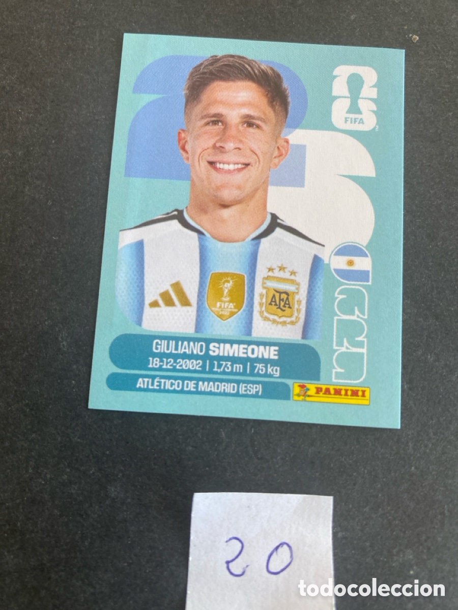 Cartes &agrave; collectionner de Football: Cromo Argentina Mundial 2026 N* 20 nuevo