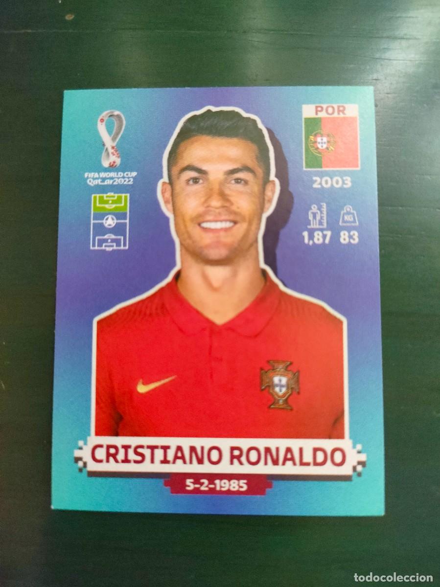 Cromos de F&uacute;tbol: Cristiano Ronaldo Portugal POR18 Mundial 2022 Catar Panini