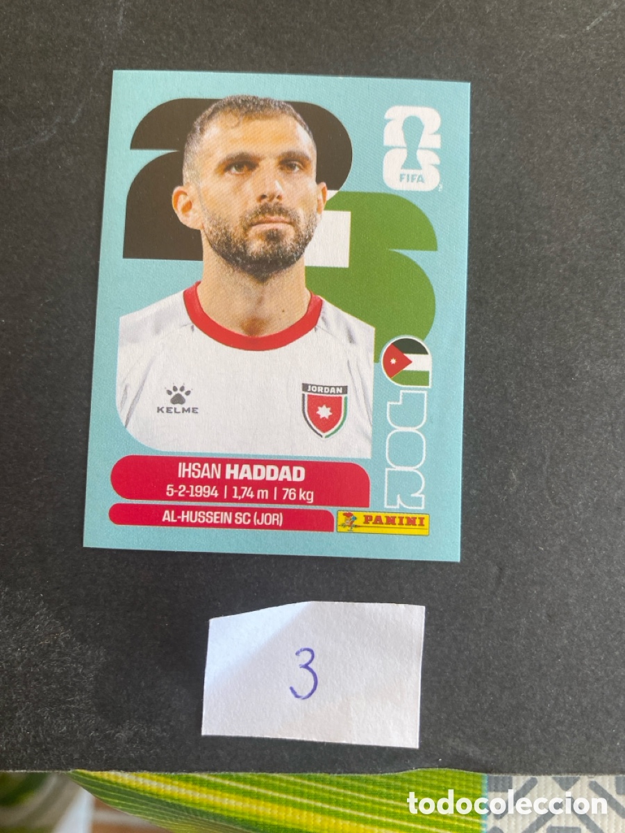 Cromos de F&uacute;tbol: Cromo Jordania Mundial 2026 N* 3 nuevo