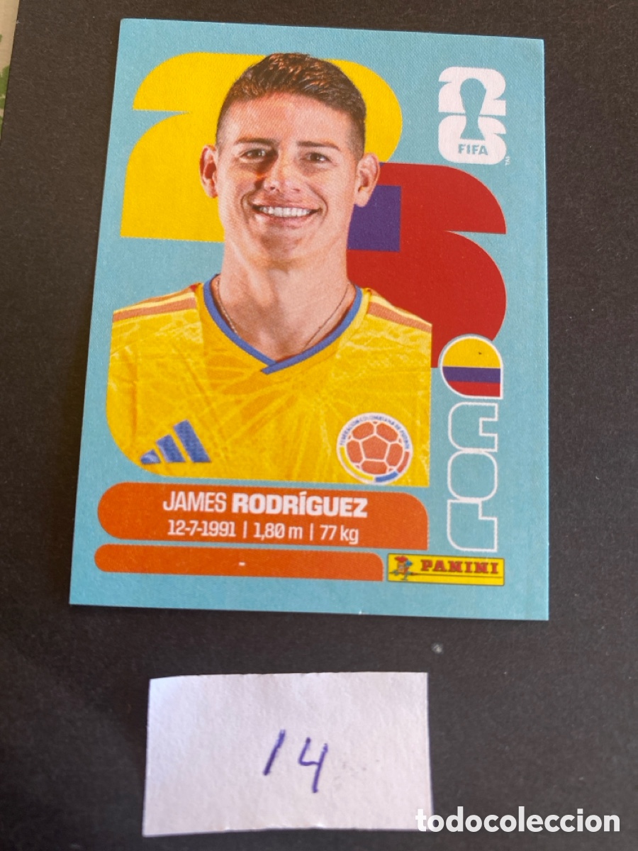Cromos de F&uacute;tbol: Cromo Colombia Mundial 2026 N* 14 nuevo