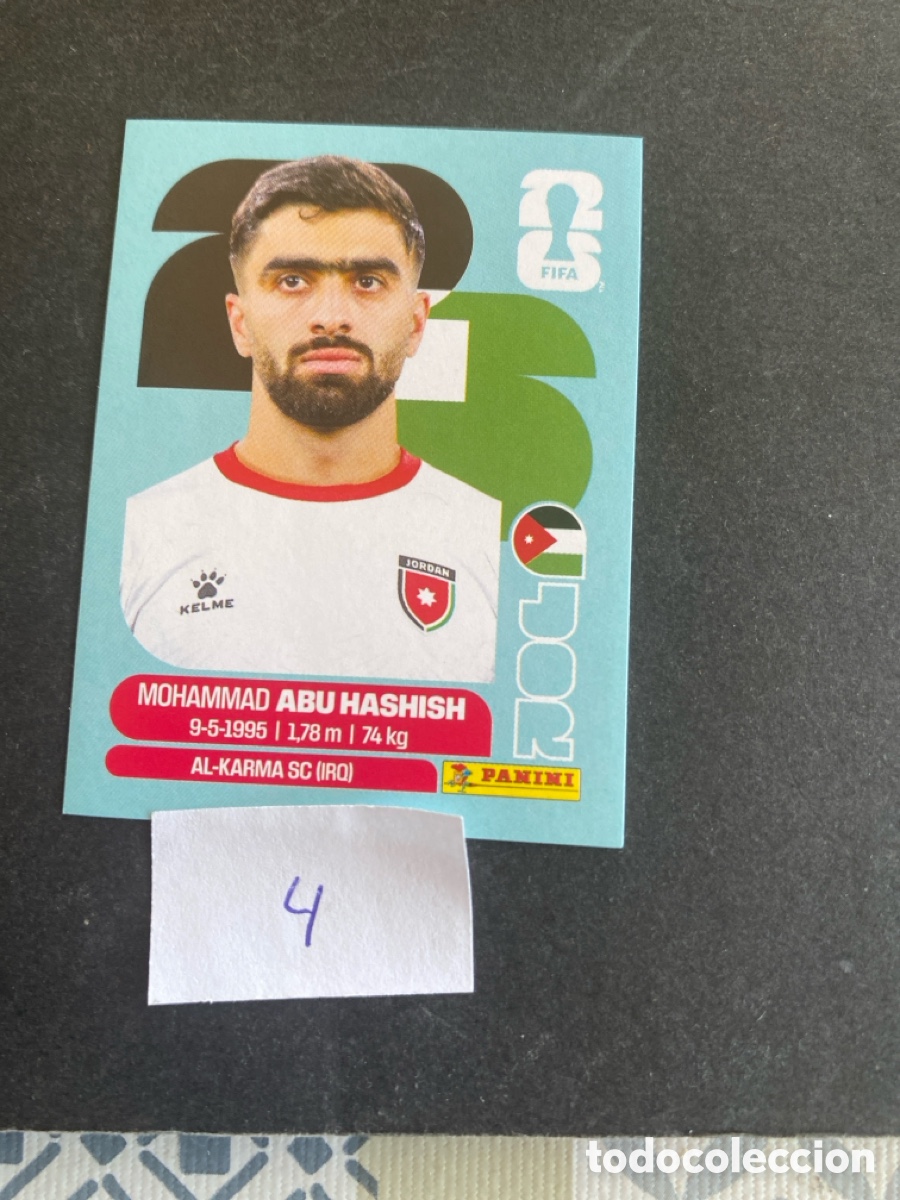 Cromos de F&uacute;tbol: Cromo Jordania Mundial 2026 N* 4 nuevo