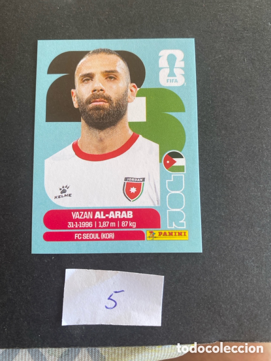 Cromos de F&uacute;tbol: Cromo Jordania Mundial 2026 N* 5 nuevo